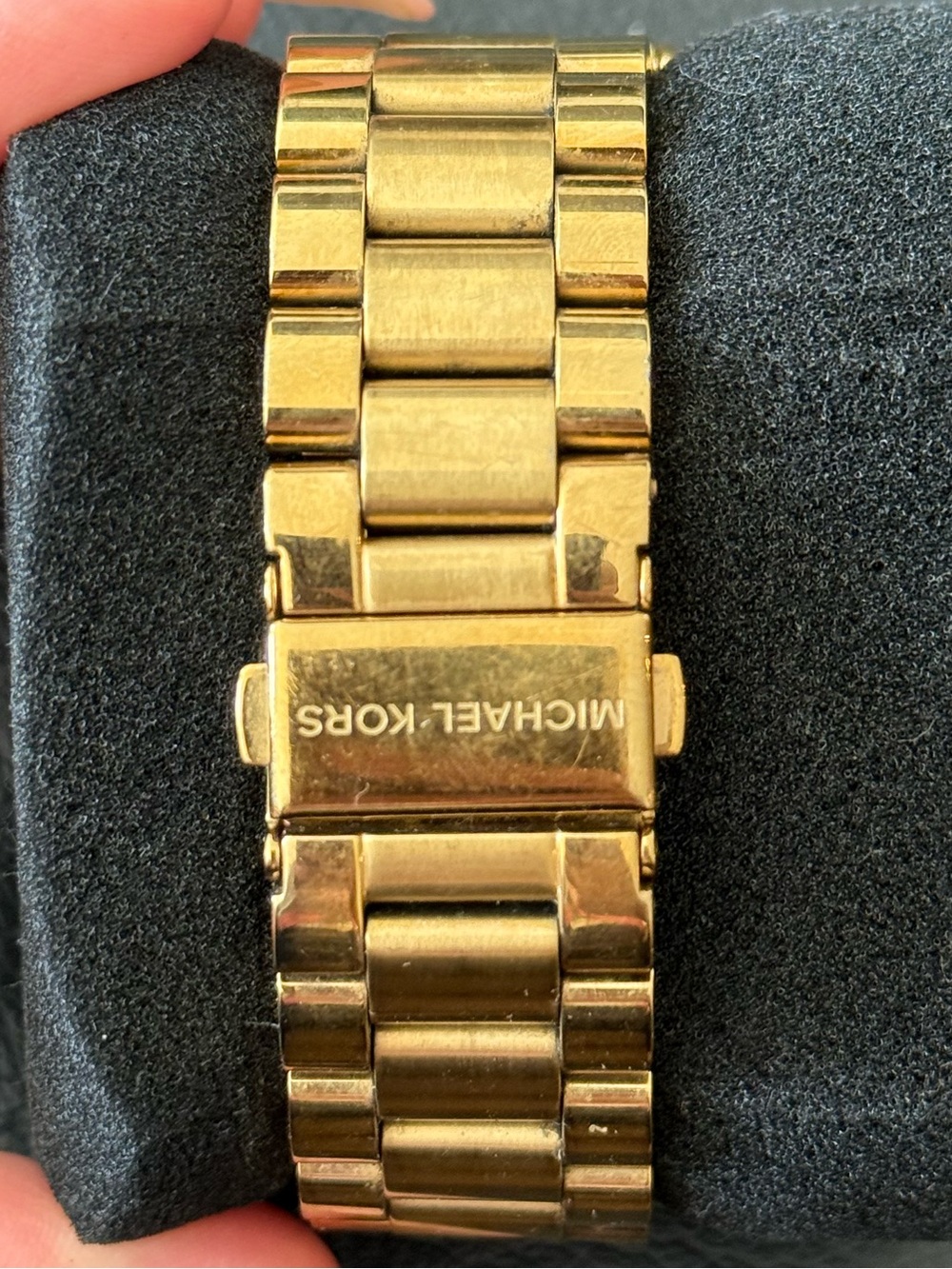 Unisex Chronograph Michael Kors Bradshaw Gold-Tone Stainless Steel Watch - Picture 2 of 4